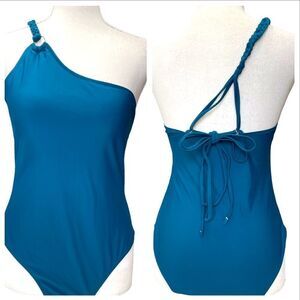 SHEIN Braided Strap One Shoulder One Piece Swimsuit LARGE